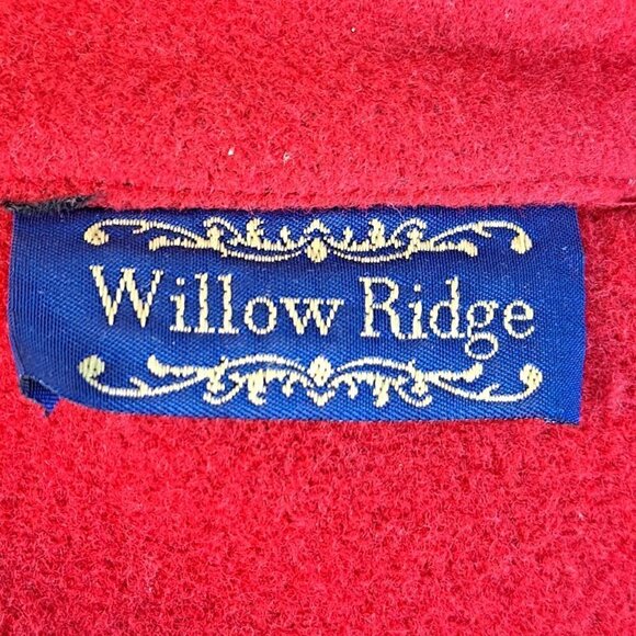 Willow Ridge Red and Black Houndstooth Patterned Jacket 1 Button Closure EUC - Picture 8 of 10